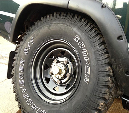 Land Rover Discovery 1 skærmkant sæt +2" beregnet for montage af brede terræn dæk